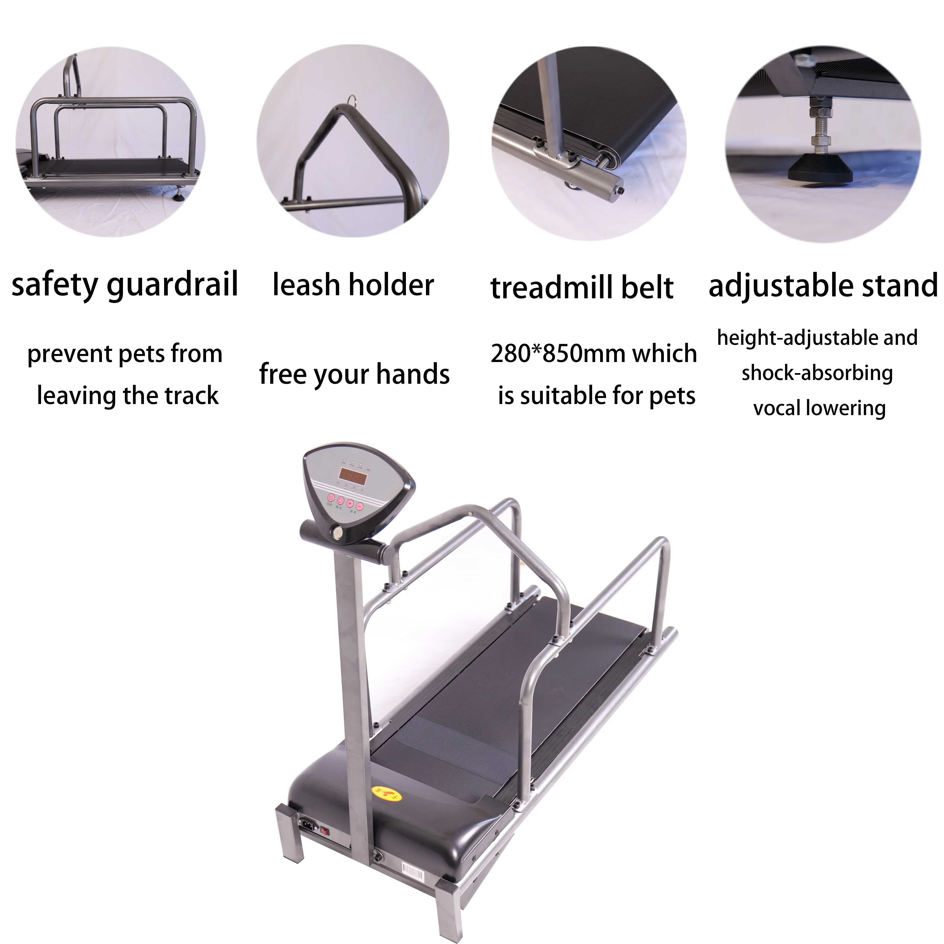 Mini pet workout gear with adjustable settings dog treadmill