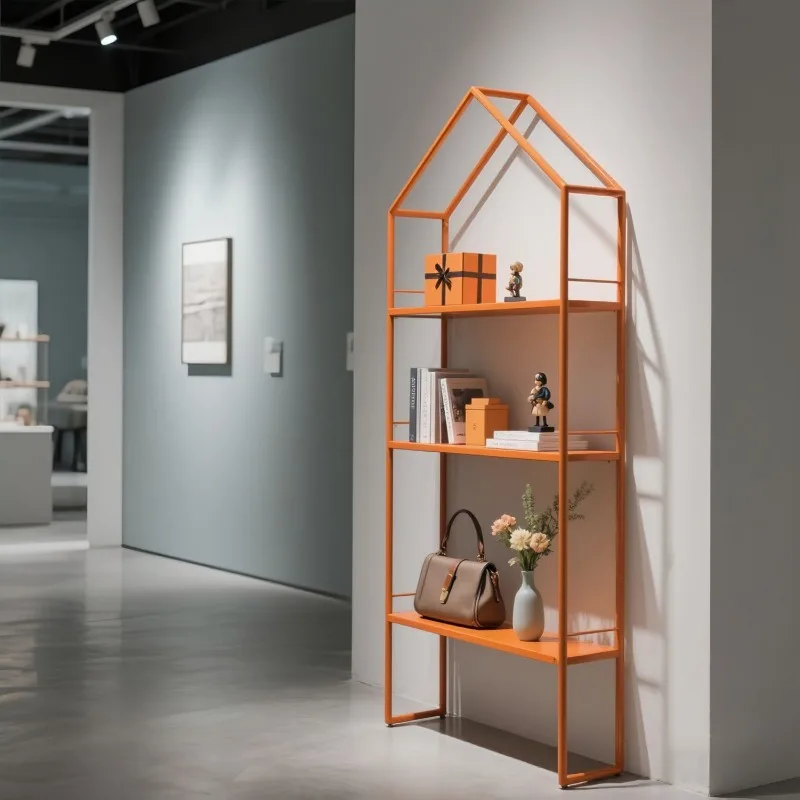 

Shop commodity rack multi-layer storage rack shoe bag display rack display clothing store storage floor type