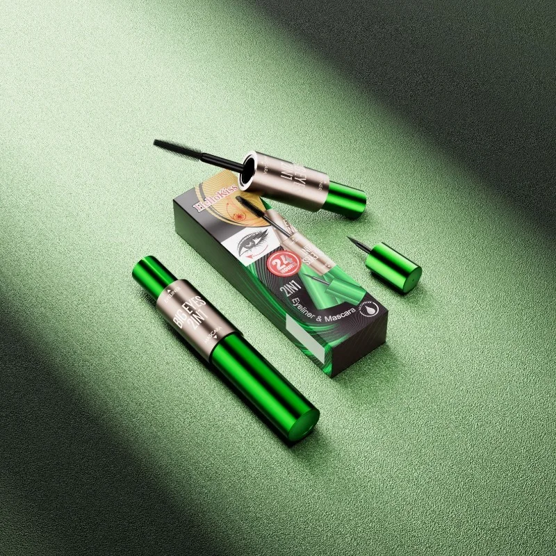 قلم رموش وكحل مزدوج الأطراف يخلق عيونًا محددةًا مع رموش مجعدة ضخمة مقاومة للماء والتلطخ طوال اليوم #5