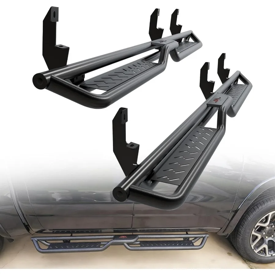 

Доски для бега с боковыми ступеньками 6,5, совместимые с Crew Cab 20192025 Chevy Silverado GMC Sierra 1500 20202025 2500 3500HD 4, полный размер