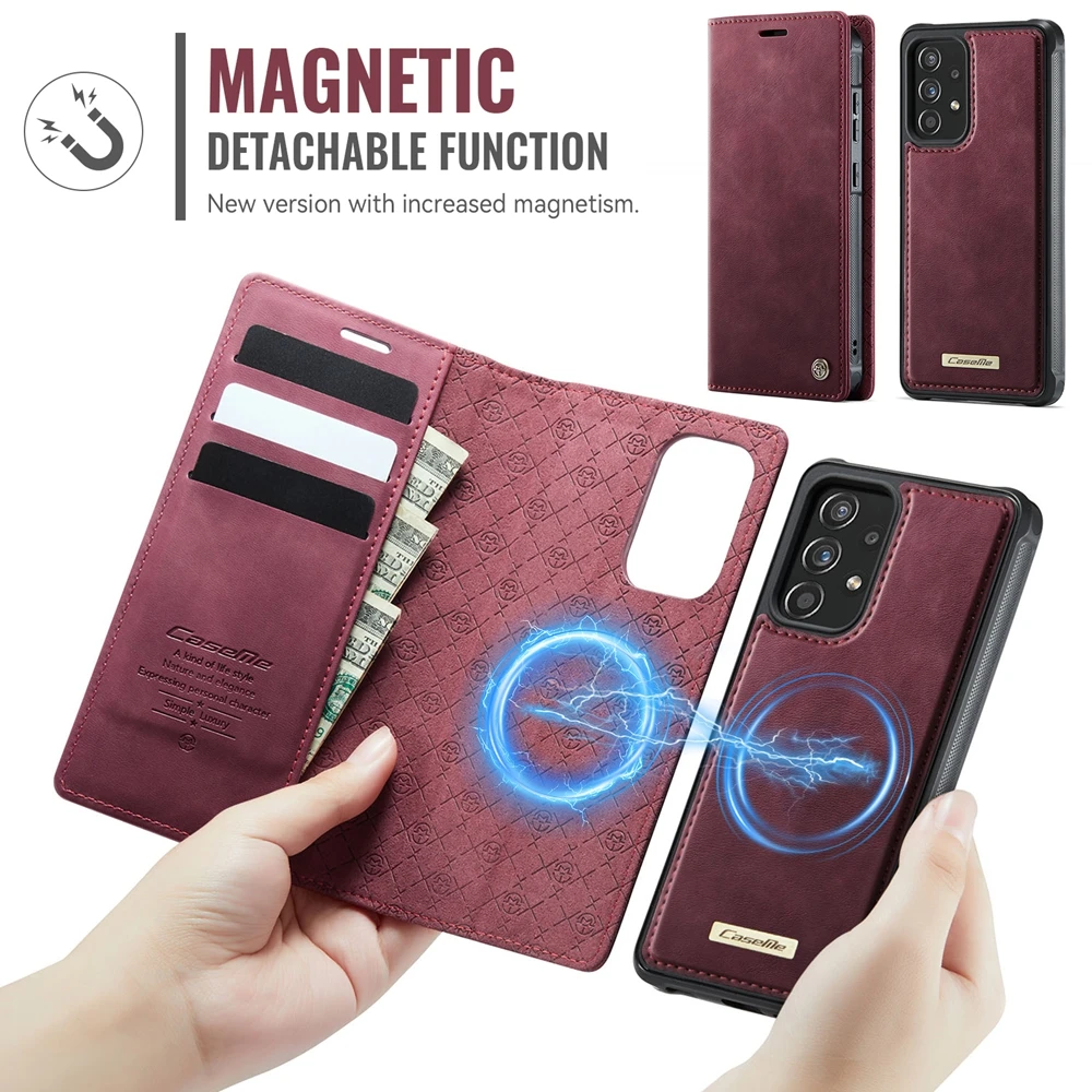 เคสหนังแม่เหล็กแบบพับได้ 2 in  - Phone Cases For Samsung A14 บทวิจารณ์และราคา
