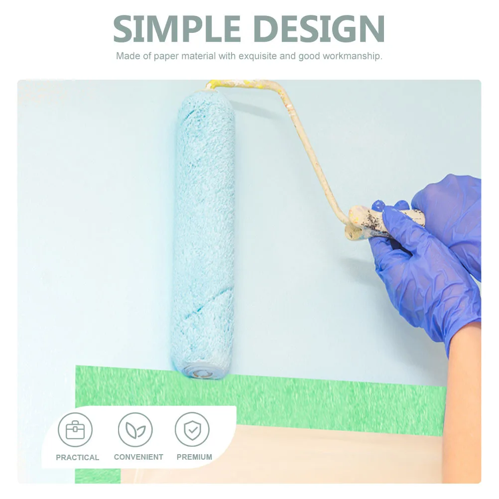 

4 Rolls Art Paint Tapes Masking Paper Tapes for DIY Projects Easy to Tear Hand Sticky Flexible Low Tack Tape