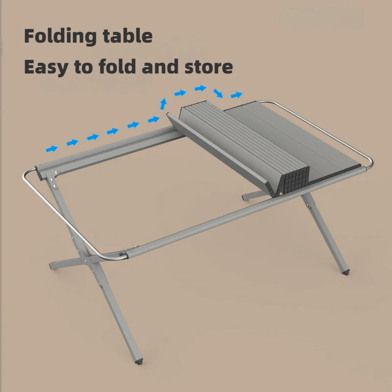 Outdoor Camping Tables Aluminum Alloy Chicken Rolls Table IGT Tactical Light Picnic Multi-function Portable Folding