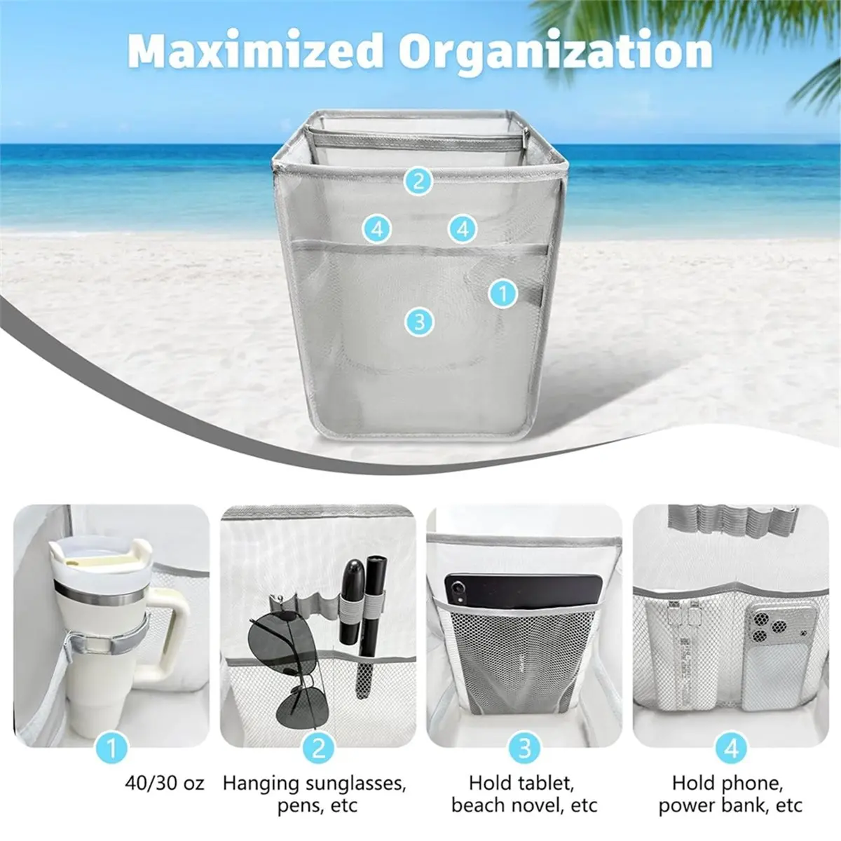 Home Tool 2-in-1 Cooler Organizer Insert for Accessories, Portable Leak-Proof Ice Chest,