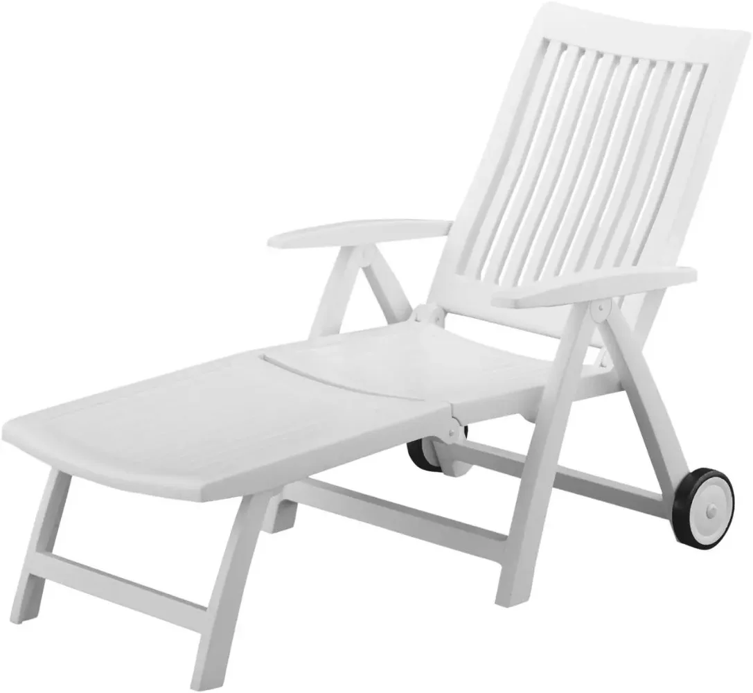 

XCYKettler Roma Folding Lounger in White Resin