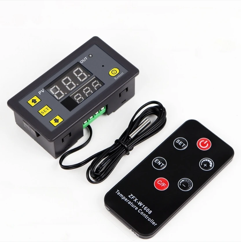 

DC12V Digital Temperature Controller With Remote Control Sensor, -67°F To 248°F Heating/Cooling Control