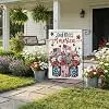 4th of July Garden Flag Patriotic Mason Jar 12x18 Inch Double Sided Small Blue Red God Bless America Seasonal Holiday Decora jjp