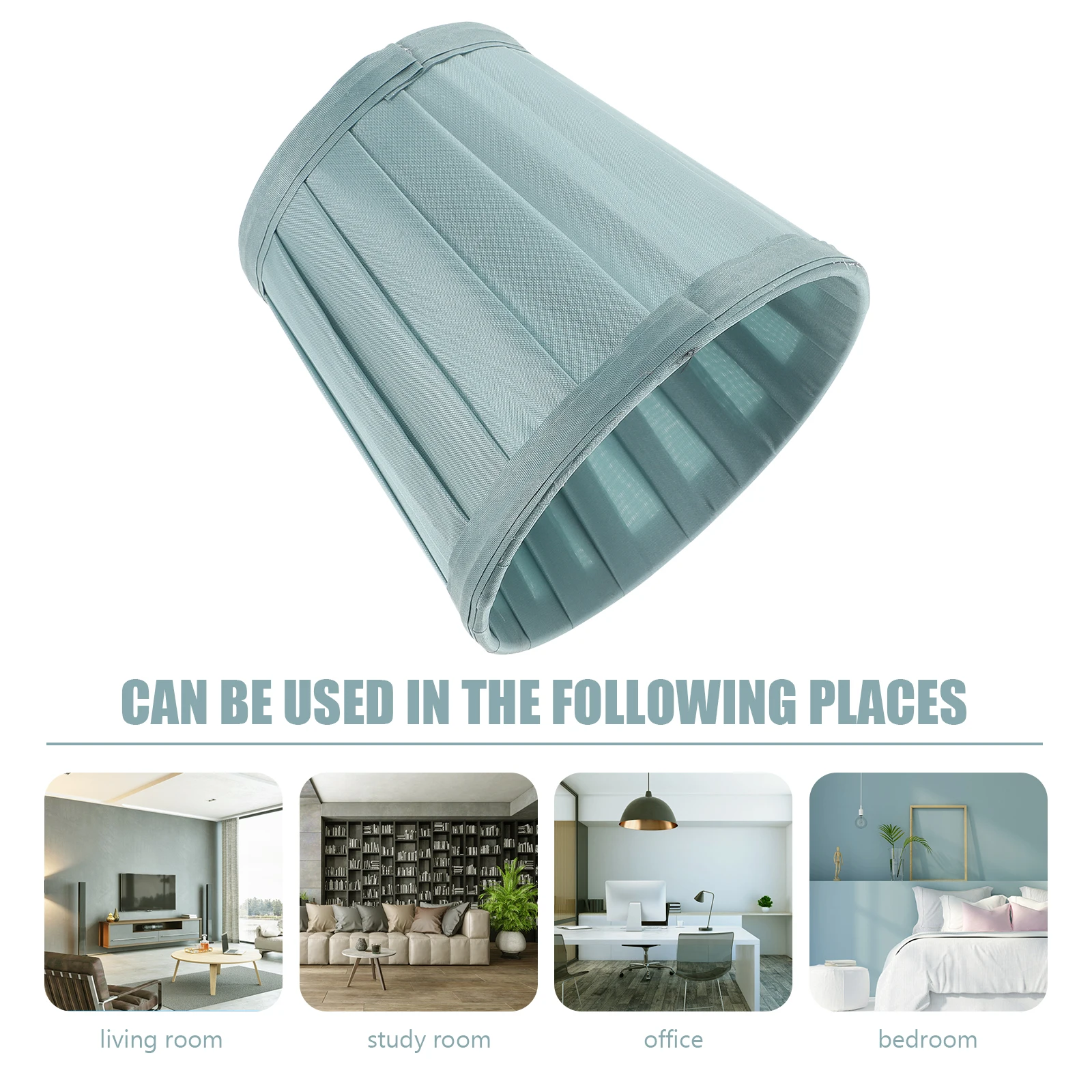 

Barrel Cloth Lampshade European Style Ceiling Light Cover Multifunctional Lamp Shade for Bedroom Living Room Desk Lamp Accessory