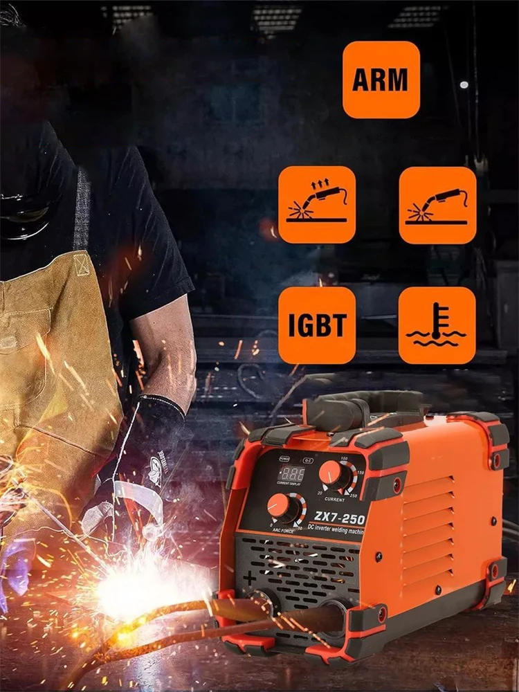 ZX7-250 Welding Machine ARC MMA LIFT TIG MINI IGBT Inverter LED Digital Display Protable Home Welder EU plug/US plug 220V/110V