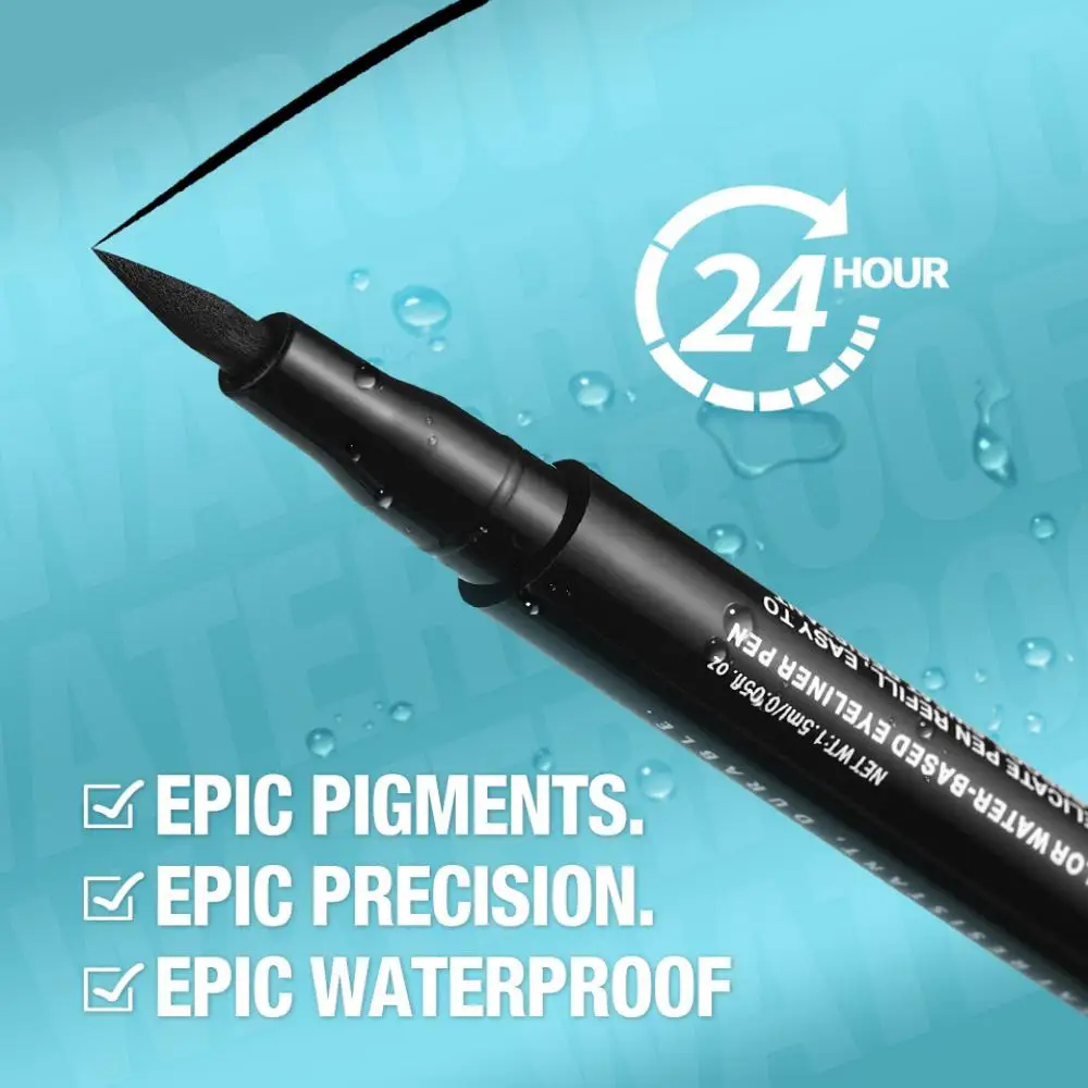 LANGMANNI Set di eyeliner liquido opaco a 12 colori – Asciugatura rapida, a prova di sbavature e di lunga durata per un aspetto audace degli occhi