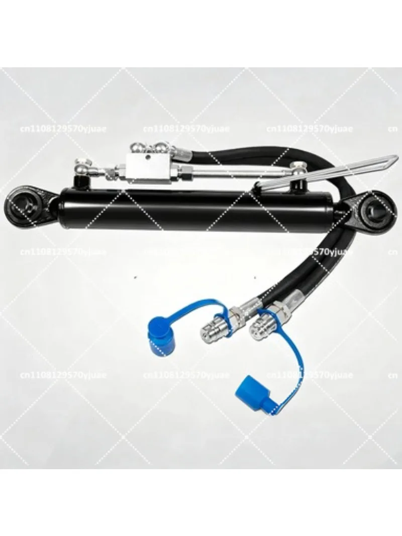 Hydraulic Top Link Cylinder Two-Way Check Valve Cat 1-1 with Locking Block 20-7/8 to 31-7/8 Inches 2 Hose