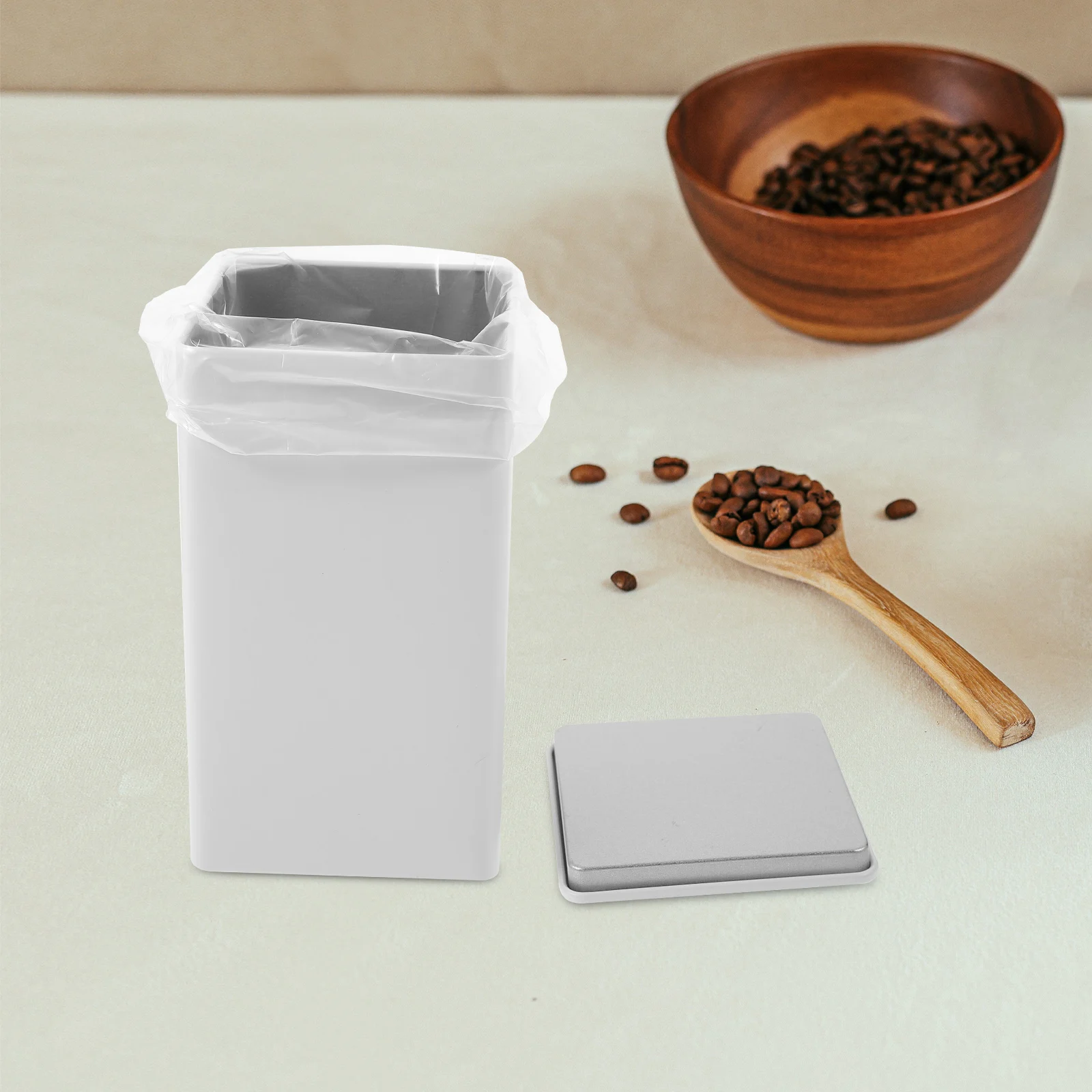 

Sealed Storage Airtight Tin Coffee Loose Tea Small Yellow Orange Flat Lid Lightweight Wedding Candy Tinplate Box