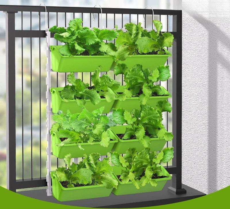 Succulent flower pot for balcony vegetable planting special box, home vegetable planting pot, resin strawberry pot