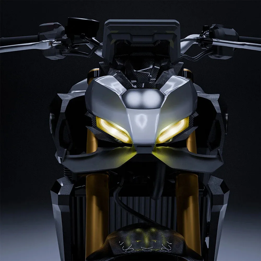 For MT07 MT 07 2024 2025 Motorcycle Downforce Winglet Aerodynamic Wing Front Spoiler Kit New Accessories Front Spoiler