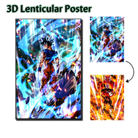 Anime 3D Lenticular Dragon  Dragon Ball z Guko Poster Birthday Gifts 3D Flip Picture Room Decoration Art Home Decor
