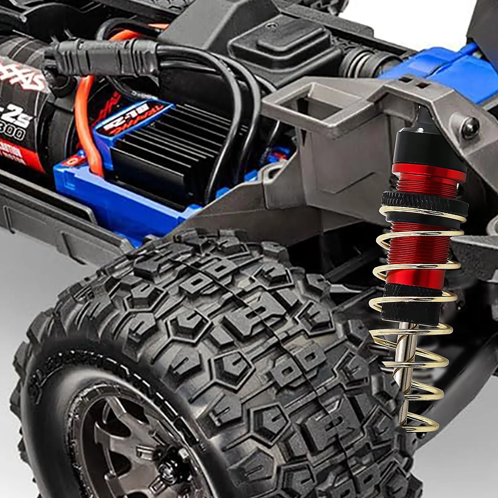 ممتص الصدمات الأمامي والخلفي المعدني RC لأجزاء ممتص الصدمات العالمي Traxxas Mini Maxx/Mini XRT #6