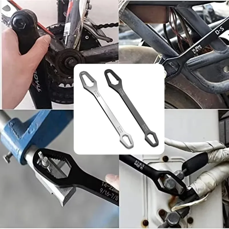 

Double Headed Plum Blossom Wrench Multifu Motorcycle Maintenance Tool Irregular Self Tightening Adjustable Universal Wrench