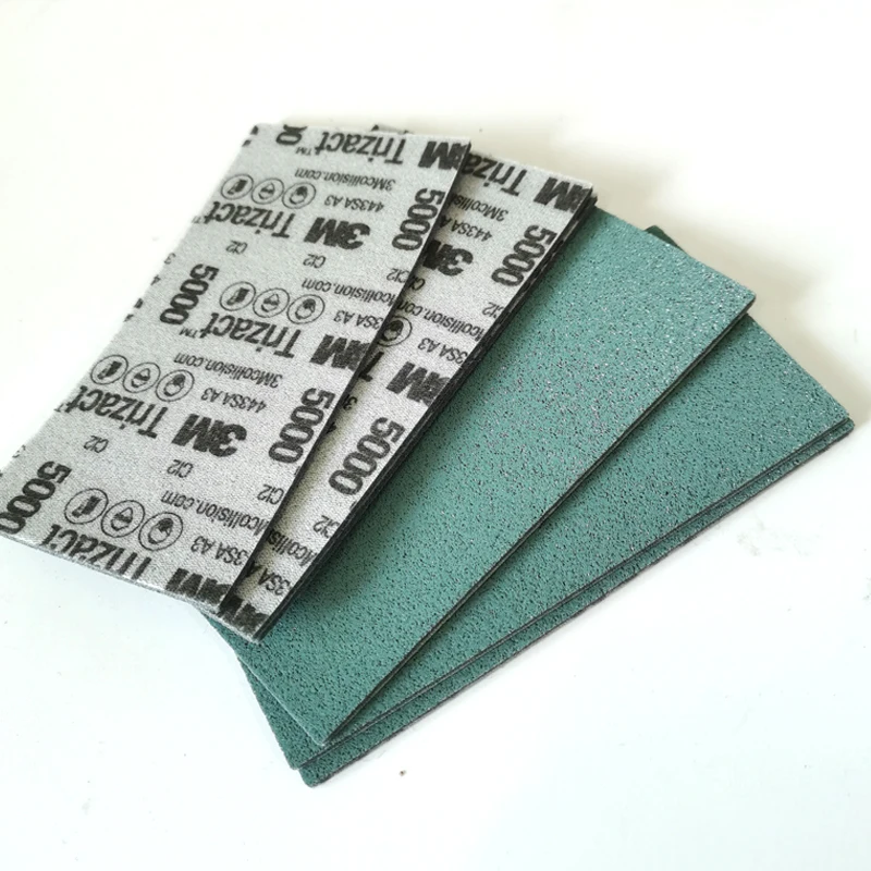 

3M Trizact Foam Sheet 30289 Flocking Sponge Sandpaper 70/140mm Self-adhesive Back 5000 Grit Dry Water Sanding Paper