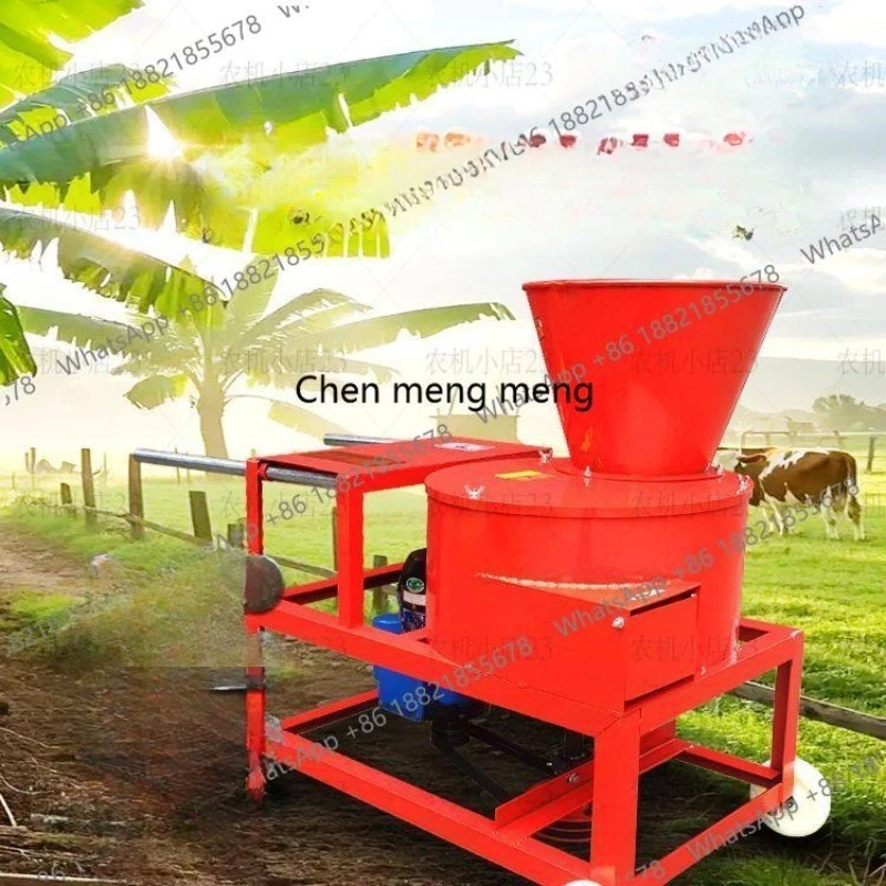 Household hogweed machine Vertical plantain machine Cattle and sheep breeding guillotine machine