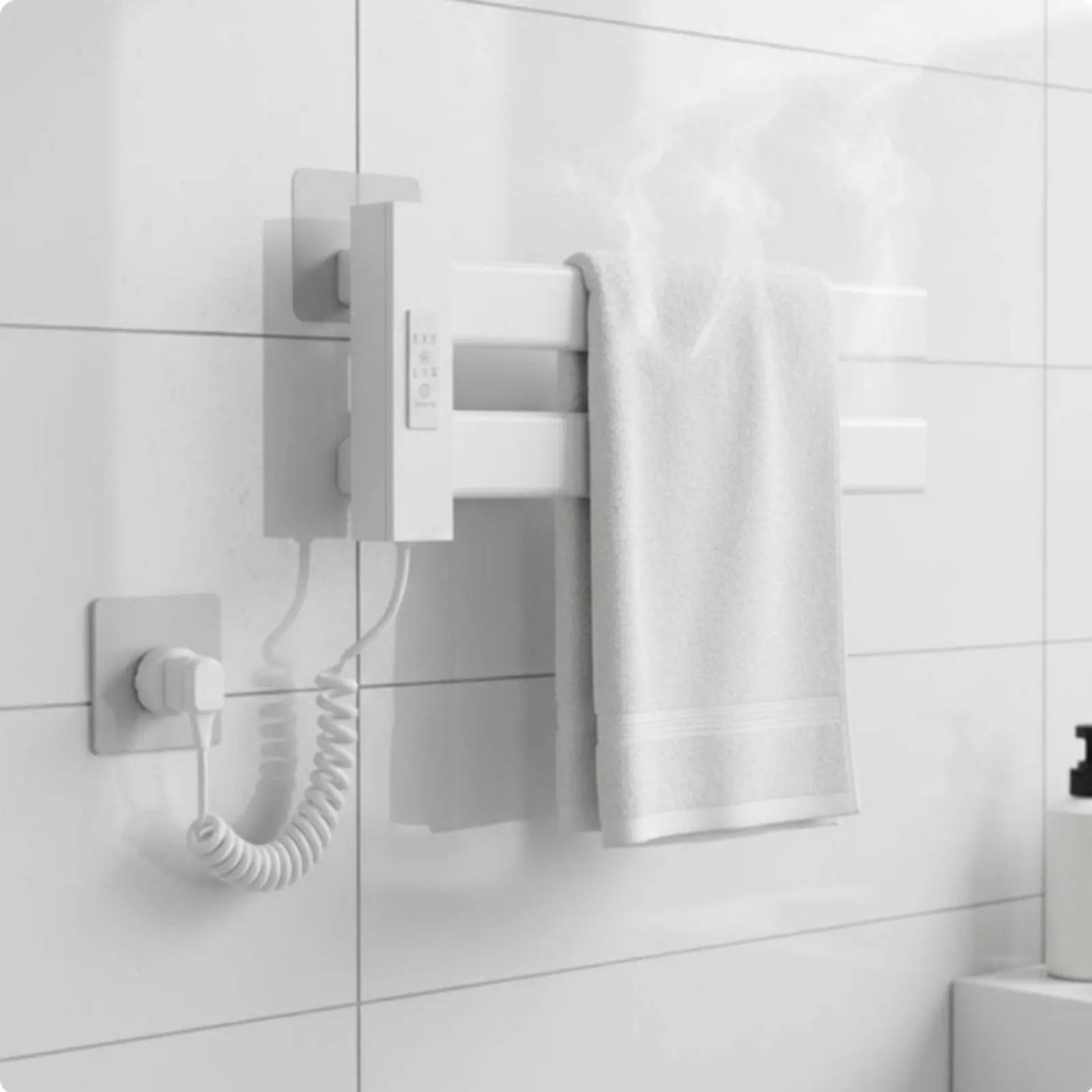 Smart Towel Heating Rack Quick Drying Electric Towel Warmer Bathroom Heater Timer Function Home Appliance IPX5 Waterproof view 5