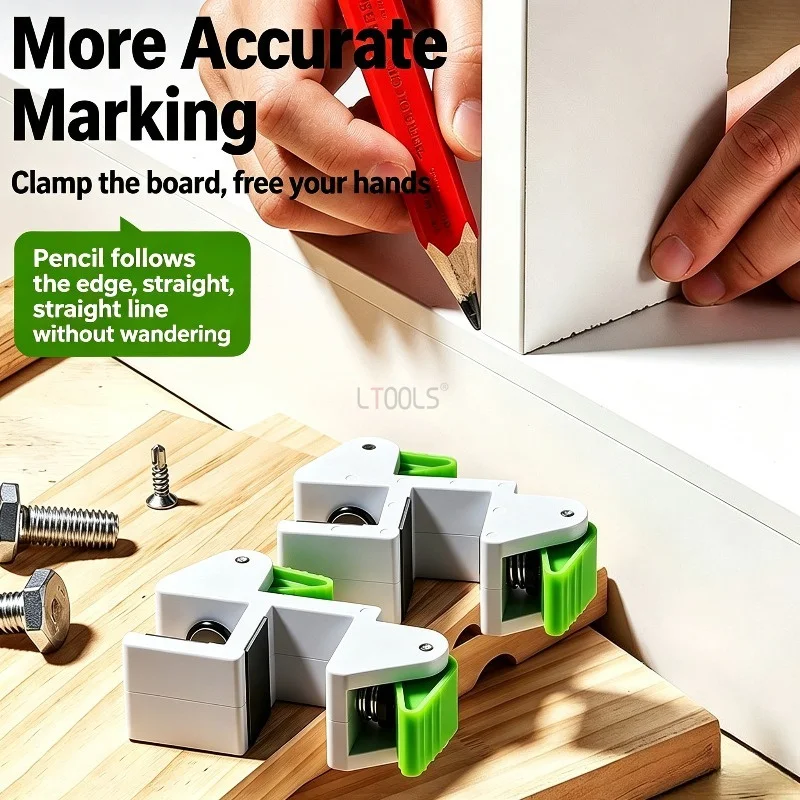 Woodworking Cabinet Marking Jig Quick Portable Cabinet Installation Fixture Thickened Stable Locator No‑Scratch Panel Marking