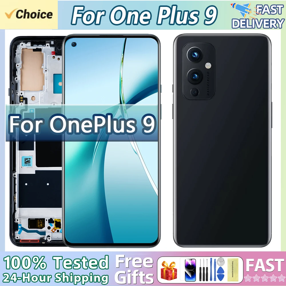 amoled-655-''per-oneplus-9-display-per-1-9-le2113-le2111-le2110-display-lcd-touch-screen-digitizer-assembly-sostituzione