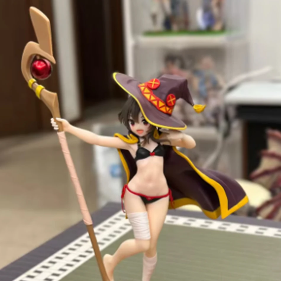 Figura de anime de PVC KonoSuba: ¡La bendición de Dios en este maravilloso mundo! Megumin, la Gran Maga, Hermosa Figura Coleccionable