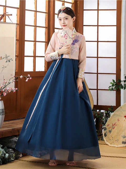 Traditional Korean Clothing Hanbok Dress For Women Ancient Palace Robe V neck National Performance Wedding Dress Asien Style Asia Pacific