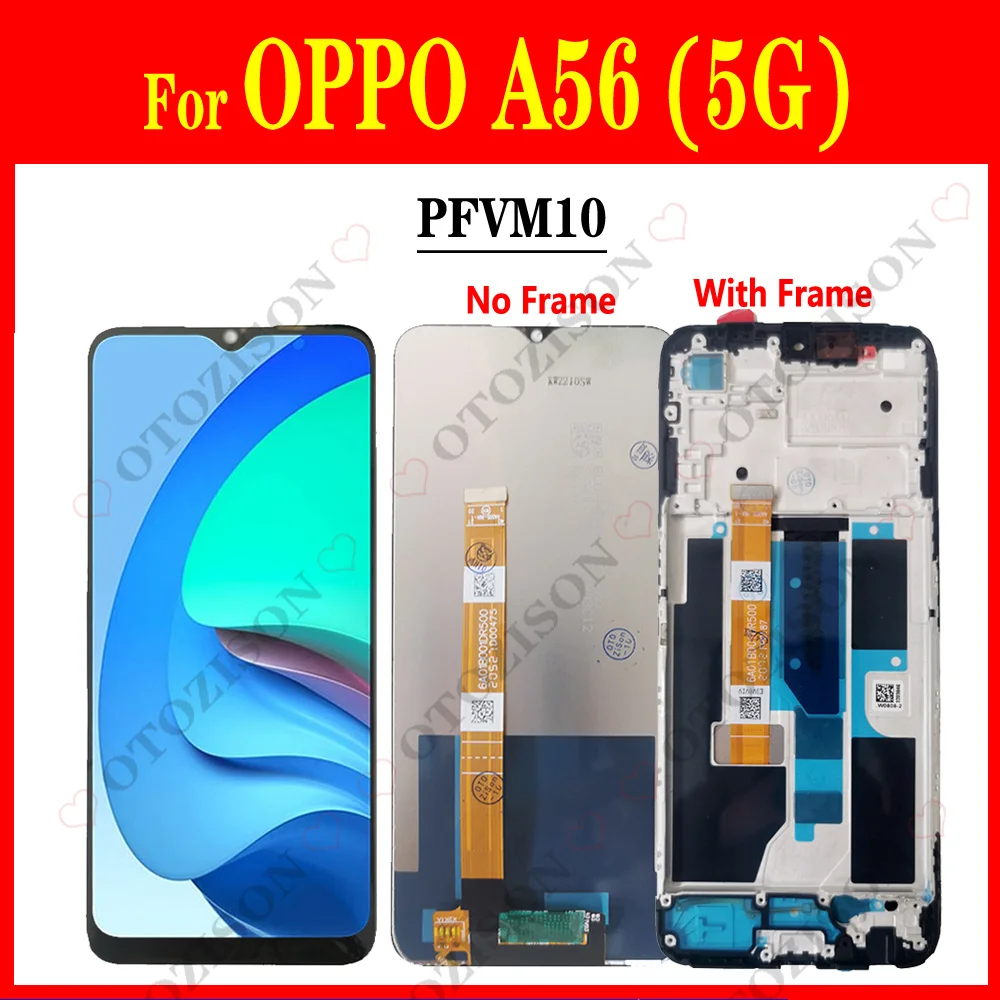 tela-lcd-de-65-polegadas-para-oppo-a56-5g-pfvm10-com-moldura-digitalizador-display-e-sensor-de-toque-peca-de-reposicao-para-tela-a56-5g
