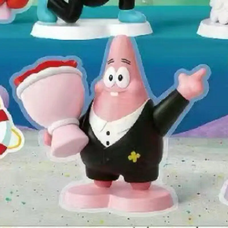 SpongeBob SquarePants Starry Soliloquy Preserved Flower Blind Box Bikini Bottom Anime Figure Doll Cute Desktop Ornament Toy Gift view 4