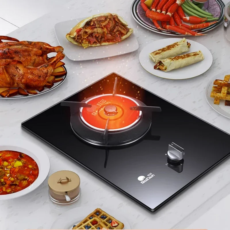 

Infrared Gas Stove with Explosion-Proof Panel, Tempered Glass Single Burner, Pulse Ignition for Safe and Efficient Cooking