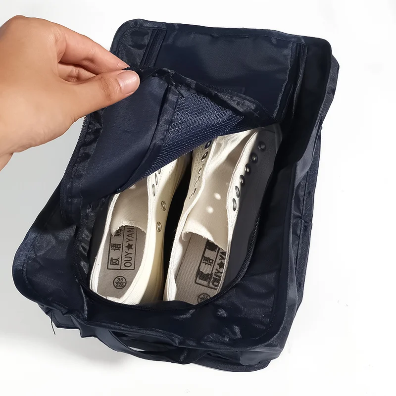 Portable Shoes Storage Bag With Handle Travel Swimming Toiletry Cosmetic Makeup Pouch Case Bag Waterproof Closet Organizer Bags