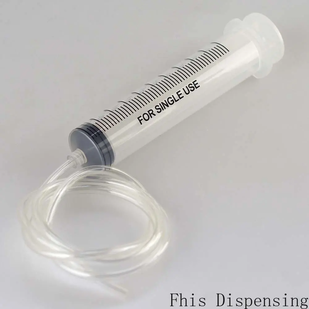 Siringa grande in plastica da 100ml + 120cm (47 pollici) pratico tubo in plastica