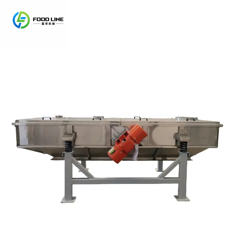 Linear Oscillating Vibrating Screen Stainless Steel Ore Sorting Processing 220V 380V Commercial OEM Customized