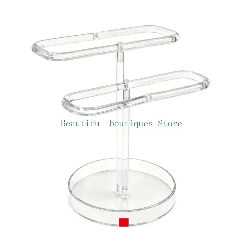 U4LF Minimalists 2 Level Acrylic Jewelry Stand For Earrings Rings And Small Items