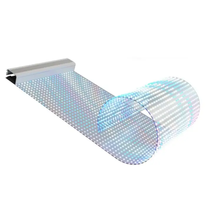 Transparent Led Film Transparent Glass Display  Crystal Thin Film Transparent Film Screen Glass - view 3