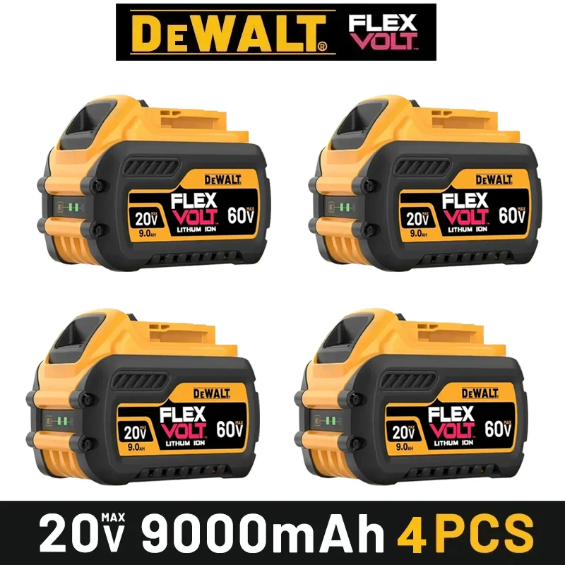Original DeWALT Battery 20V/60V 6.0Ah 9.0Ah MAX FlexVolt for DeWALT DCB606 DCB609 DCB200 DCB206 DCB209 DCB182 Power Tool Battery