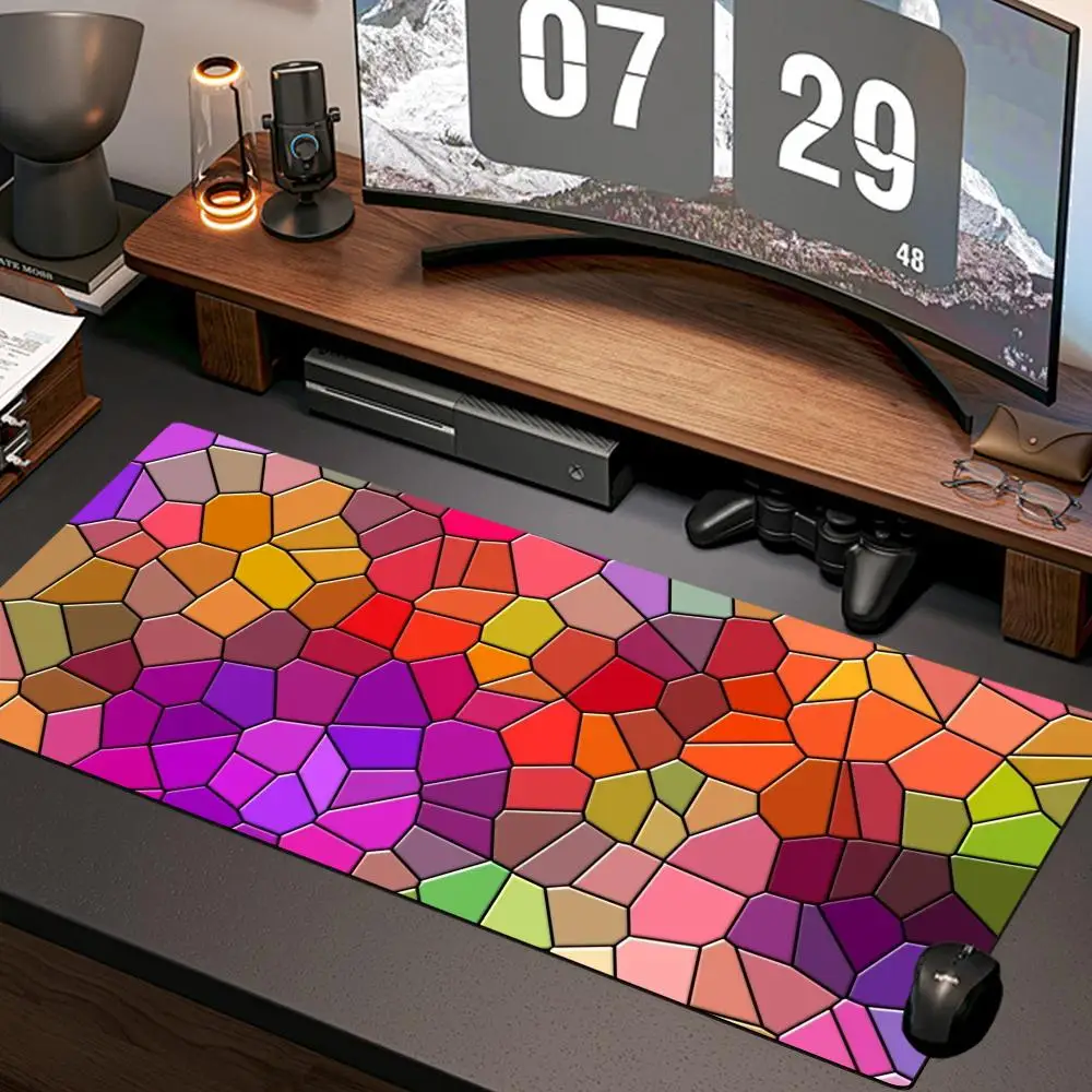 

mosaic texture Mouse Pad New Computer Home Mousepad XXL Desk Mats Natural Rubber Office Anti Slip Gaming Accessories pad