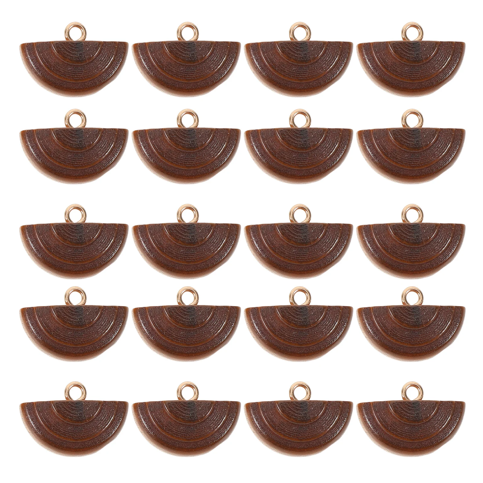 

20pcs Vintage Coat Buttons Wooden Semi-Round For Coats Blazers Cardigans Diy Crafts Sewing Accessories Decorative Clothing