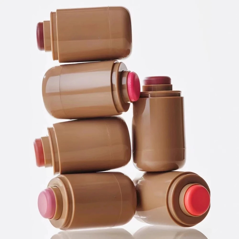 Nuevo Colorete de bolsillo en barra, barra hidratante para labios y mejillas, colorete en polvo Natural, crema, lápiz labial para mejillas, Color fácil de aplicar