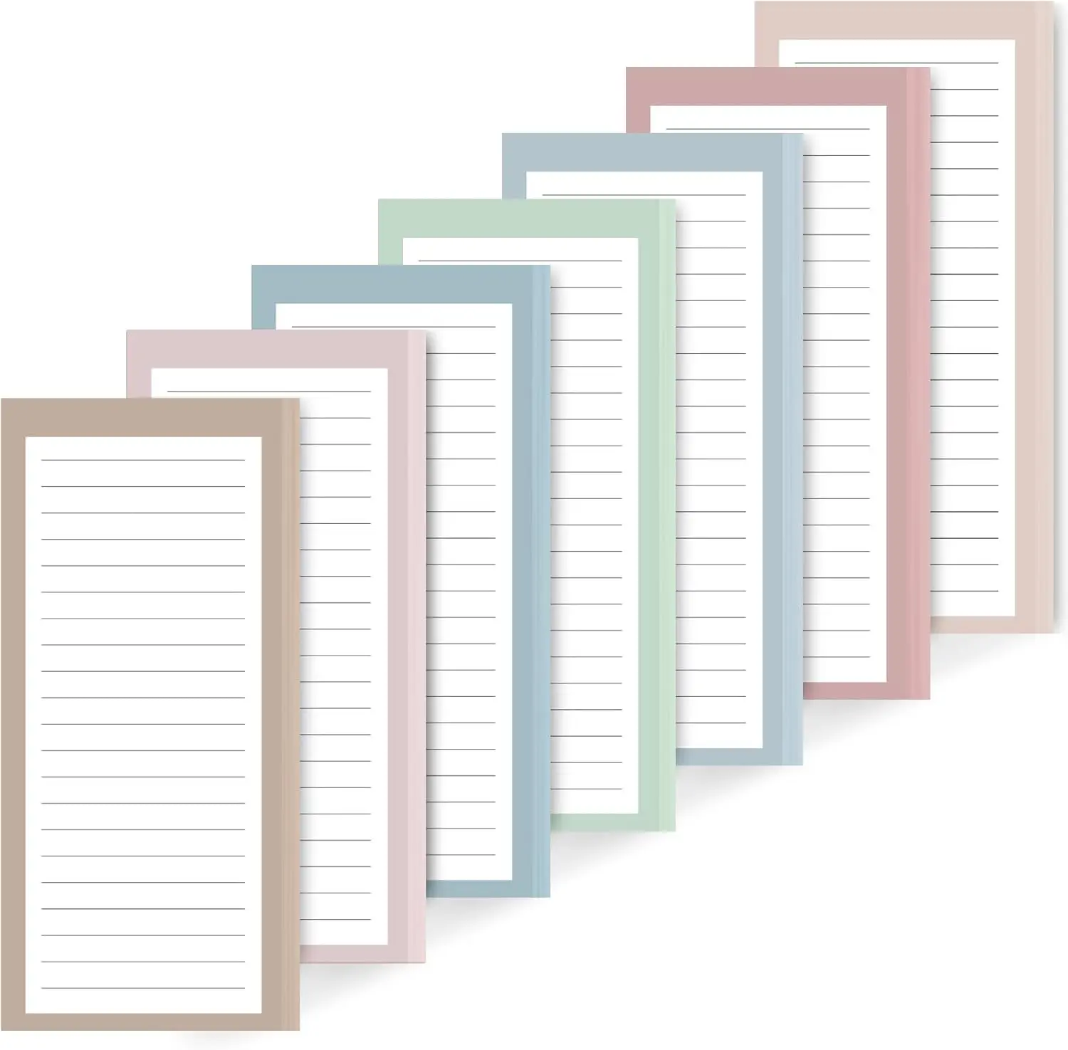

7 Pack Magnetic Notepads for Refrigerator, 30 Pages Each, Grocery List Memo Pads, To-Do Lists, Shopping List, Fridge Magnet Pad