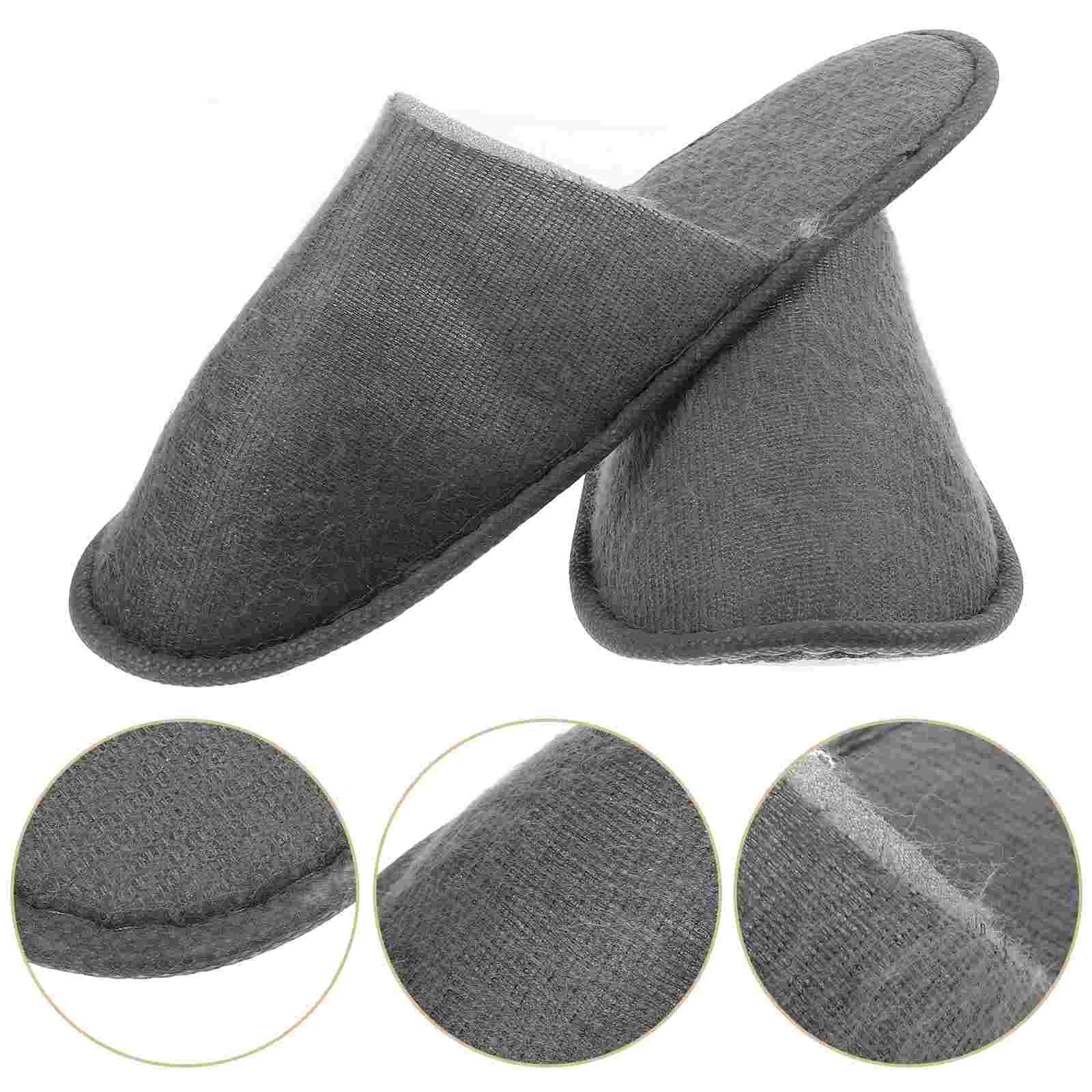 

10 Pairs Disposable Slippers Men House Hotel Accessories Home Indoor Sandals Non-skid Pulled Cloth One-off Travel Salon Guest