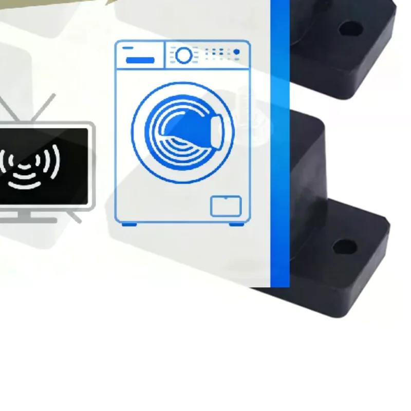 4Pack Cushion Air Conditioner Rubber Vibration Mounting Bracket Shock Absorbing Anti-Vibration Isolator Pads Bracket