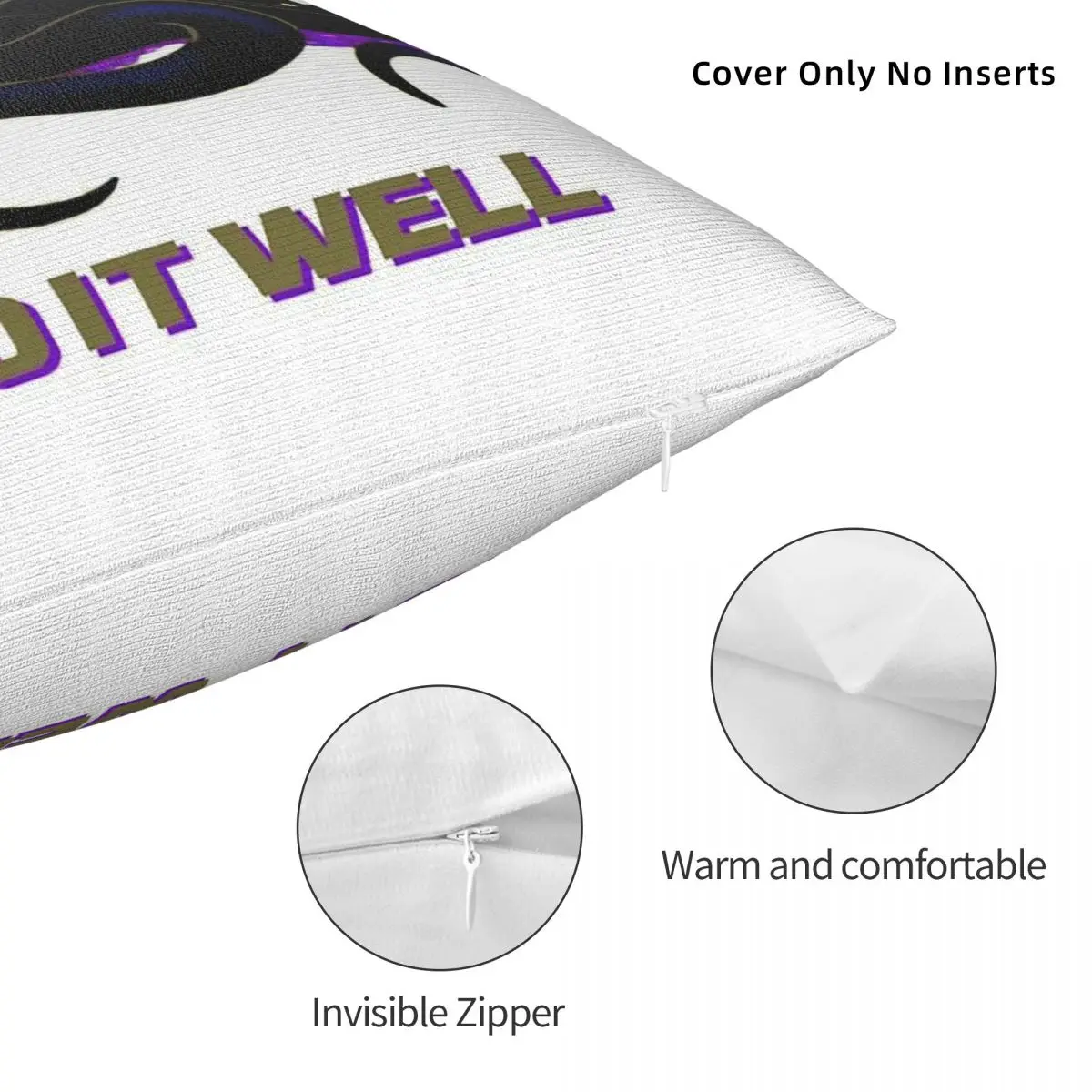 Ursula Bad Girls Do It Well Square المخدة البوليستر الكتان المخملية نمط البريدي ديكور كيس وسادة كيس وسادة المنزل 18"