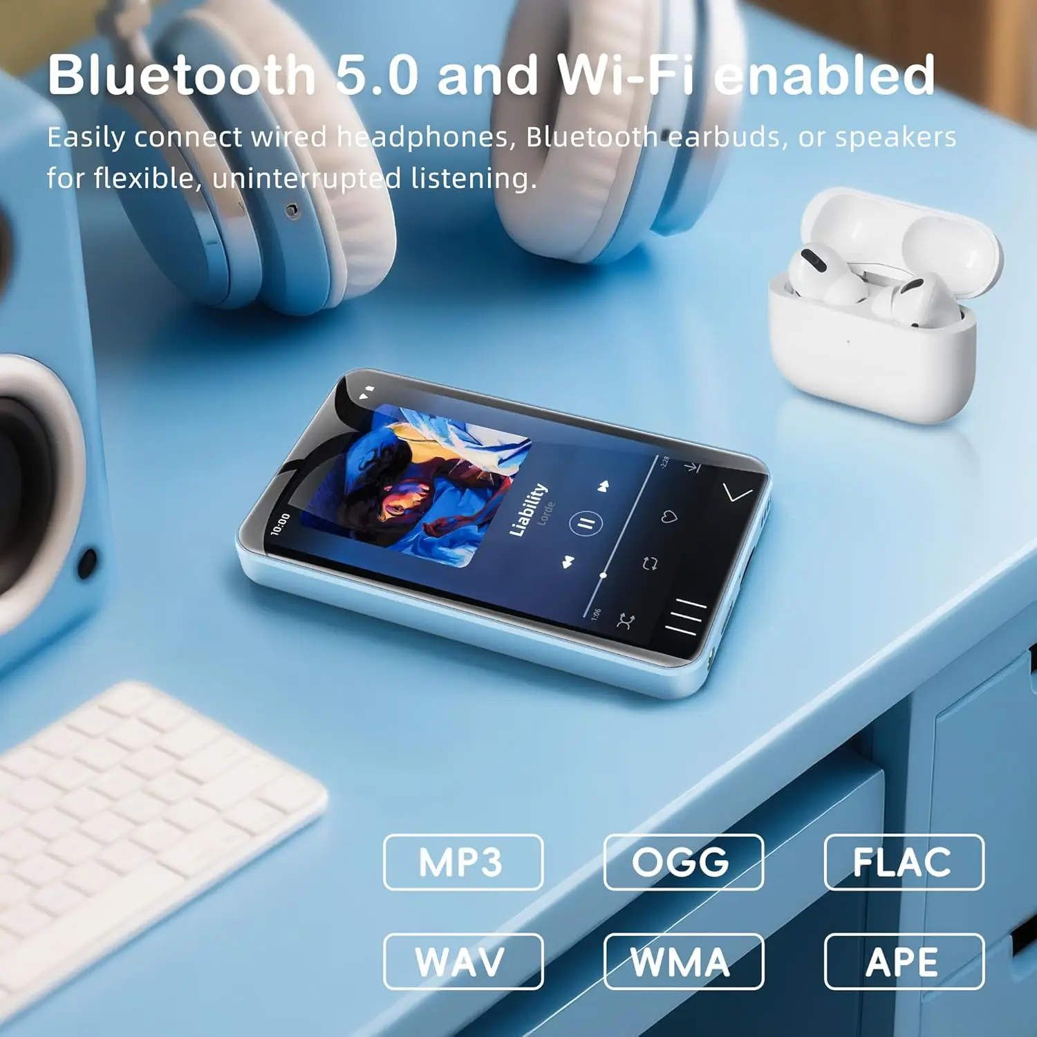 80GB(64+16) G7 Android 13 MP3 Player with Bluetooth Wifi, 4.0inch