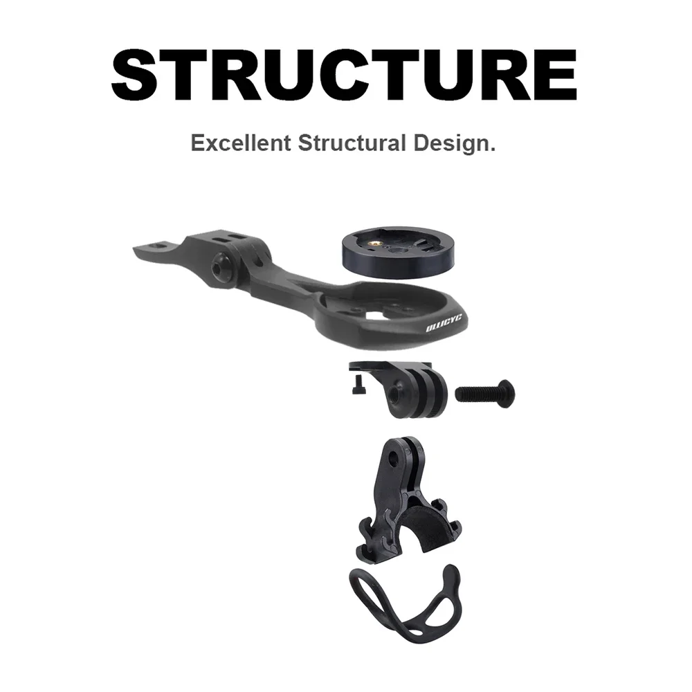 2024 Syncros Fraser IC SL WC ou Syncros Creston iC cockpits Suporte para computador Gopro/Garmin/Bryton/Wahoo Mount Liga de alumínio