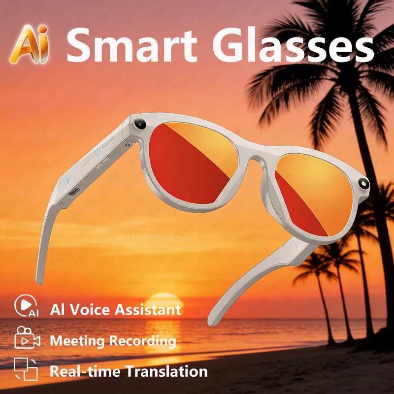 

Новые умные очки, голосовой помощник с искусственным интеллектом, запись фото, видео, запись с искусственным интеллектом, перевод с искусственным интеллектом, распознавание объектов, умные очки