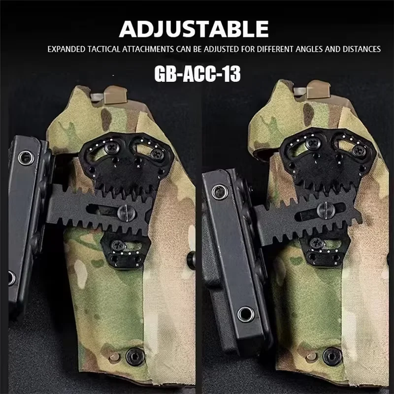 Hunting Holster Extension Adapter, QLS Extension Bracket, Tactical Holster Right Angle Adapter, Tourniquet Bracket view 4