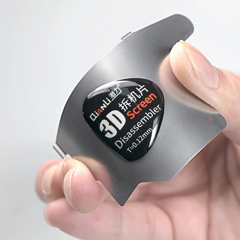 3pcs QianLi 3D LCD Screen Spudger Opening Pry Card Ultra Thin Flexible Disassemble Steel Metal Suitable For Phone Repair Tools