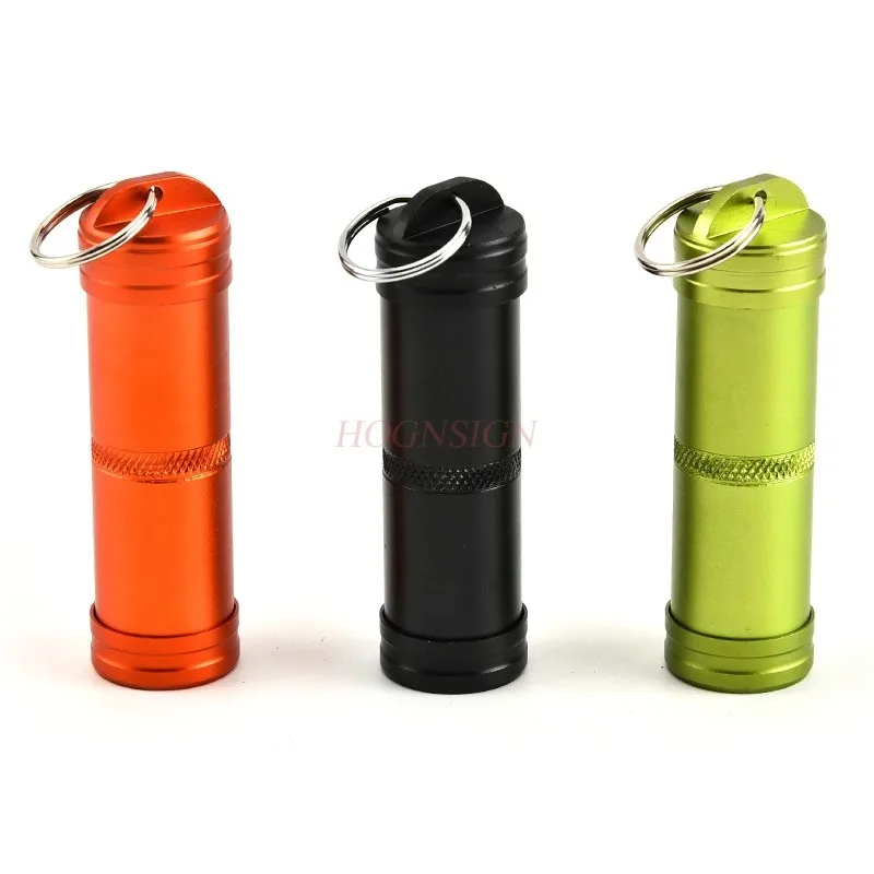 

Aluminum alloy fully sealed waterproof tank, outdoor emergency medicine bottle, metal waterproof compartment